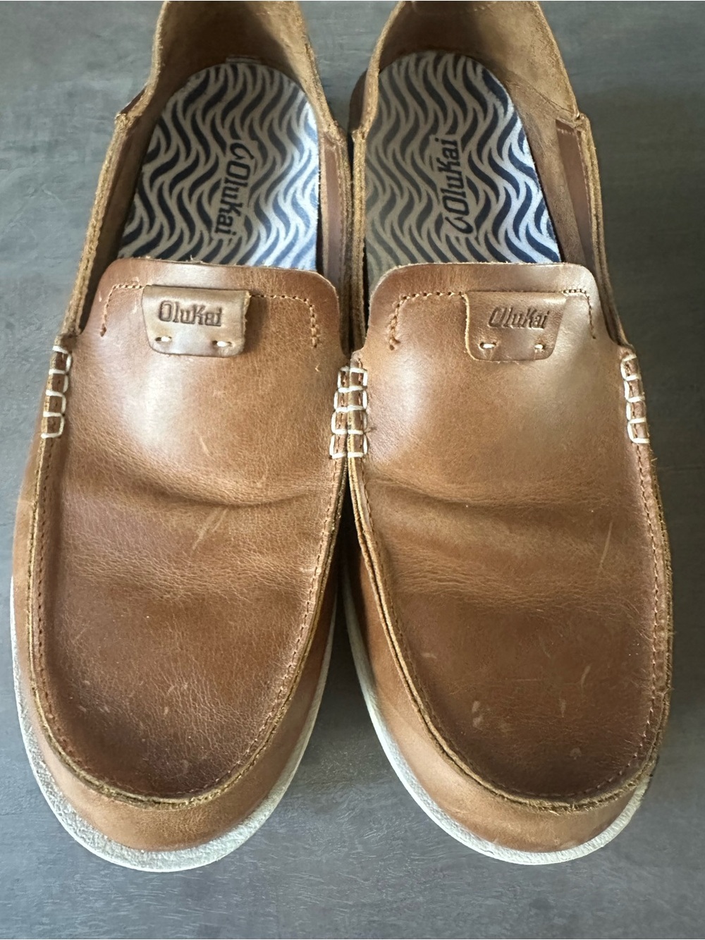 OLUKAI Men’s ‘Kakaha’ Convertible Leather Slip-On Loafers Sz 10.5 - Picture 14 of 14